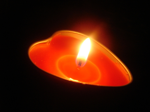 Candle heart