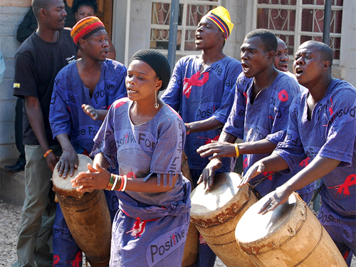 AIDS education dance troupe in Zambia