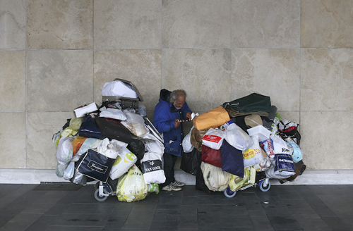 Homeless in Rome