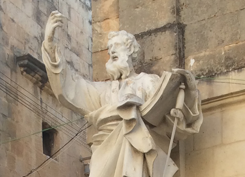 Statue of St Paul Malta