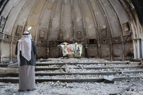 Devastated church in Iraq
