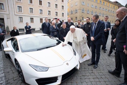 Pope Francis and Lamborghini
