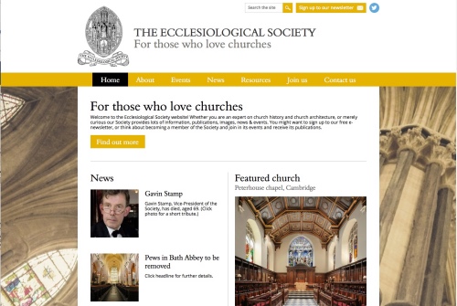 The Ecclesiological Society website
