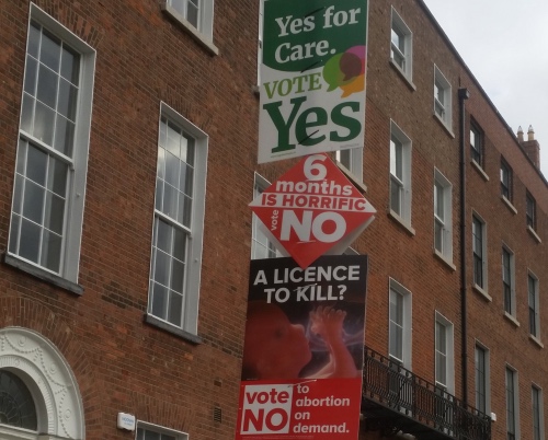 Abortion referendum posters