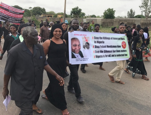 Christians protest in Nigeria