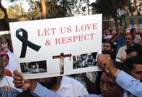 Christians in Bangalore protest