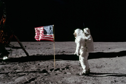 Neil Armstrong on the Moon