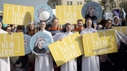 Religious Freedom Nuns protest