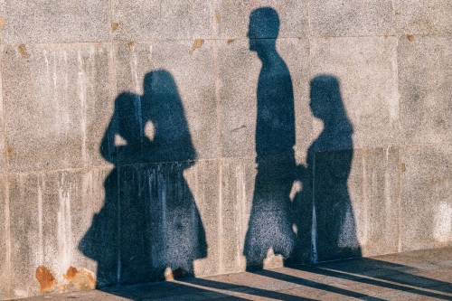People in shadow
