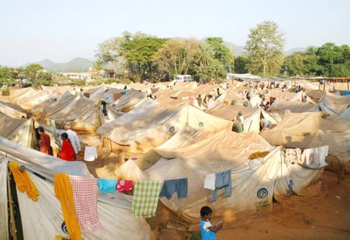 largest refugee camp at raikia in kandhamal