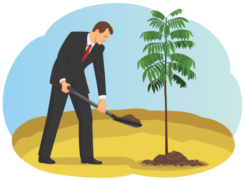 Corporate tree planting