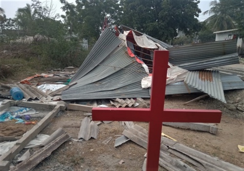 Church demolished in India