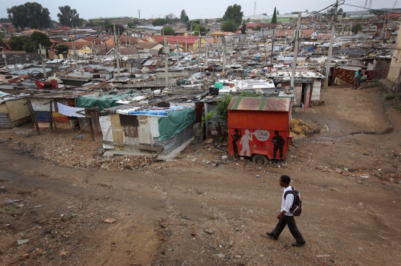 South Africa slum