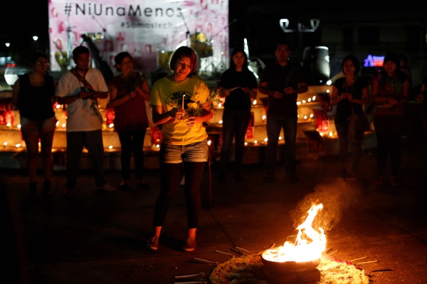 El Salvador anti violence vigil