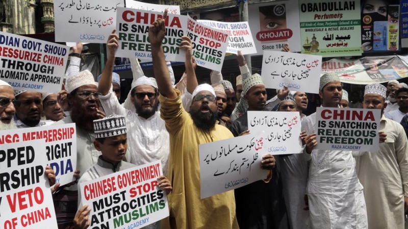 Muslim protest about Uighers