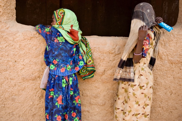 Refugee girls in Chad