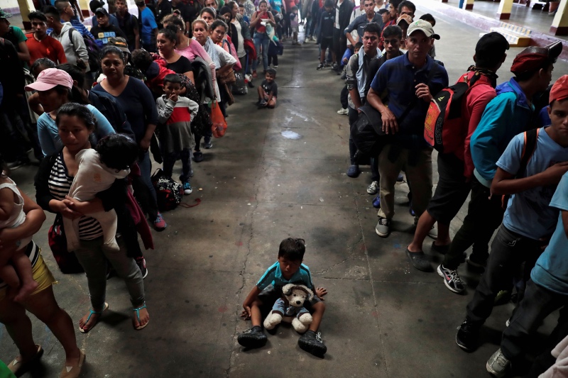 Migrant caravan Guatemala