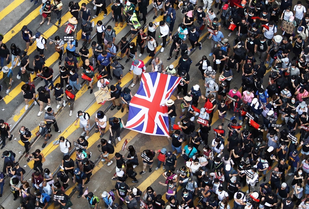 Hong Kong protests UK