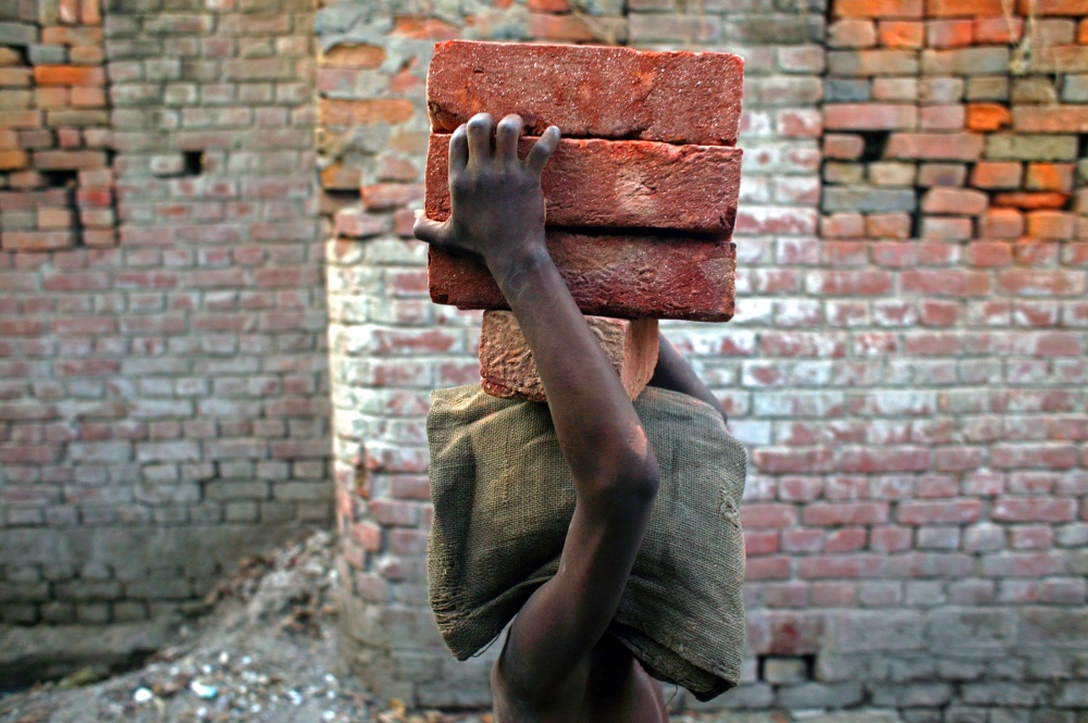 Child labourer in India