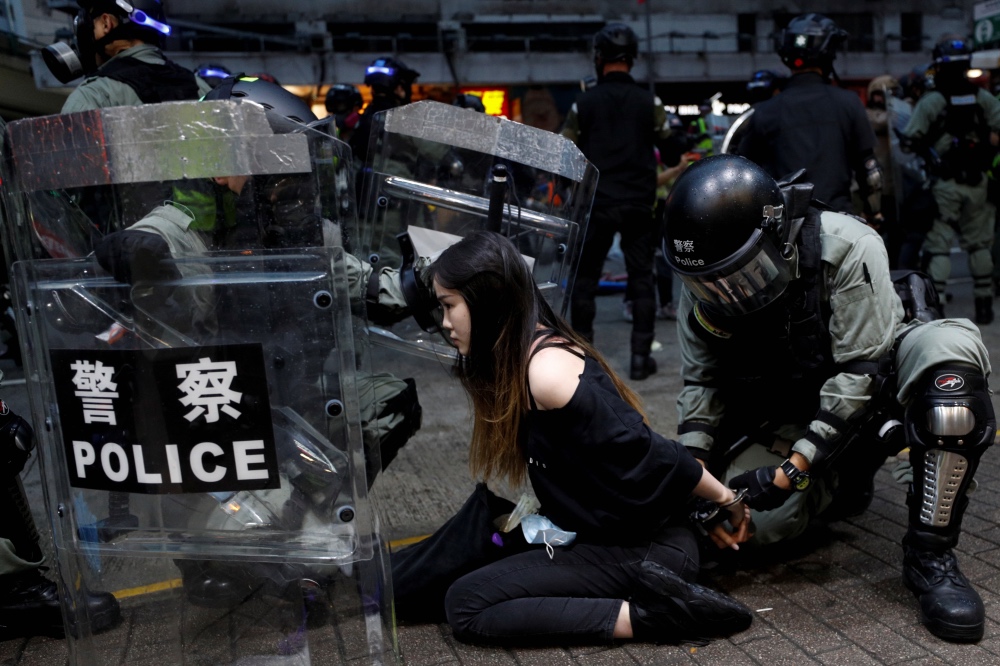 Hong Kong protests arrest