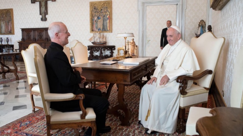 James Martin meets Pope Francis