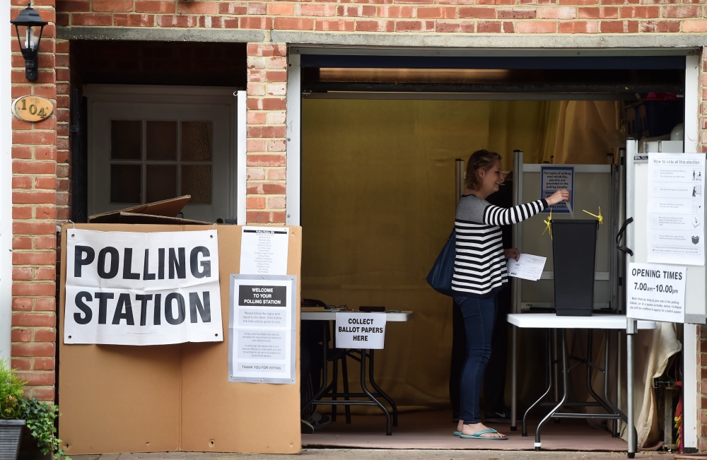Uk polling station