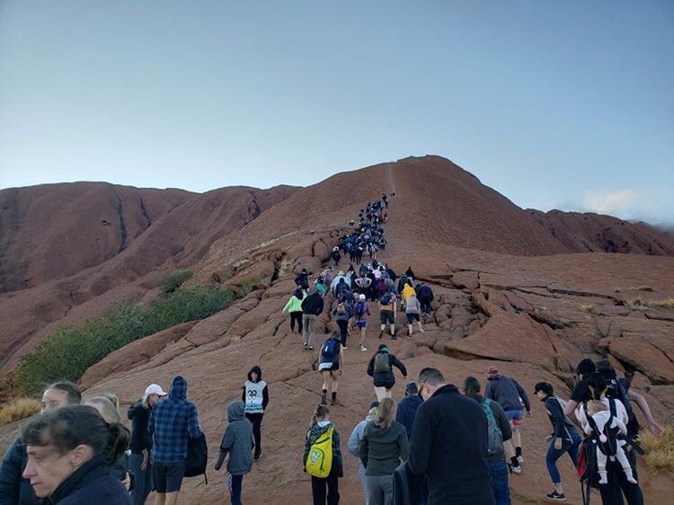 Uluru climbers