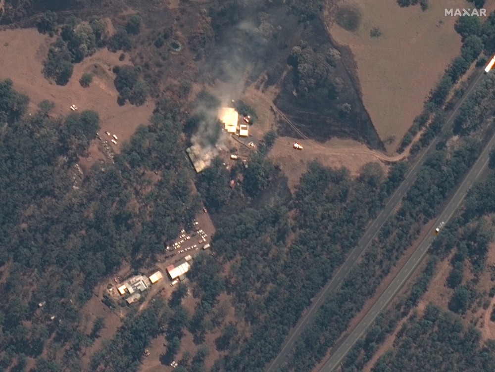 Bushfires Australia satellite