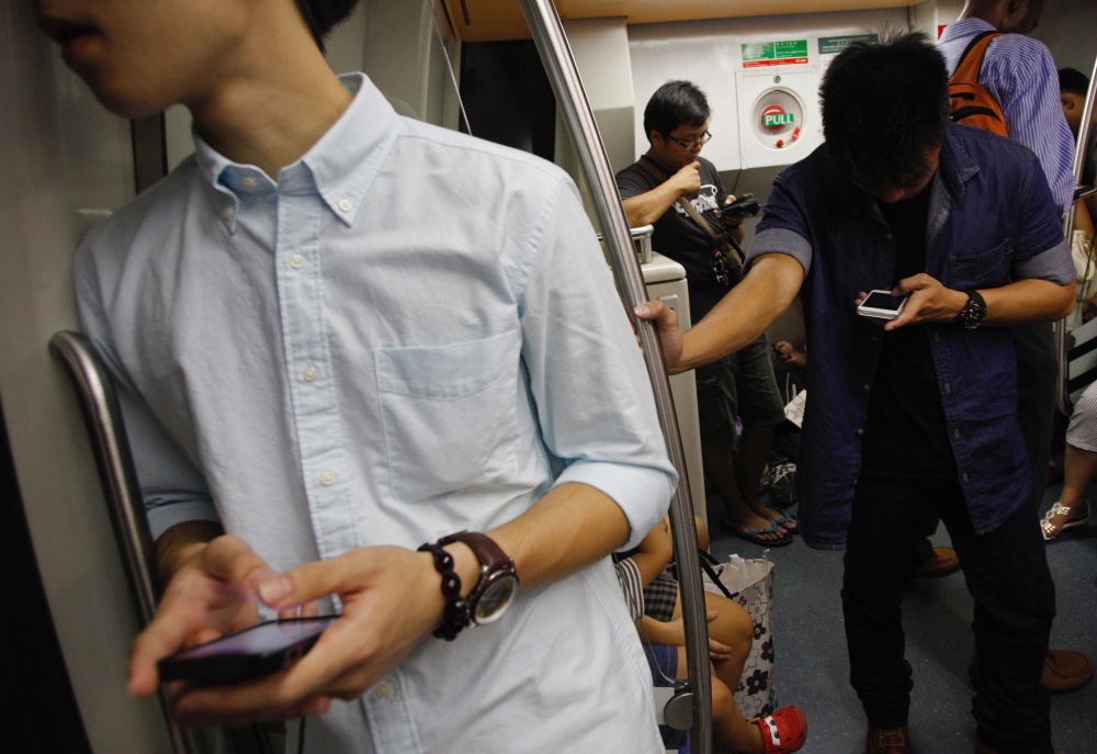 Mobile phone users in Singapore