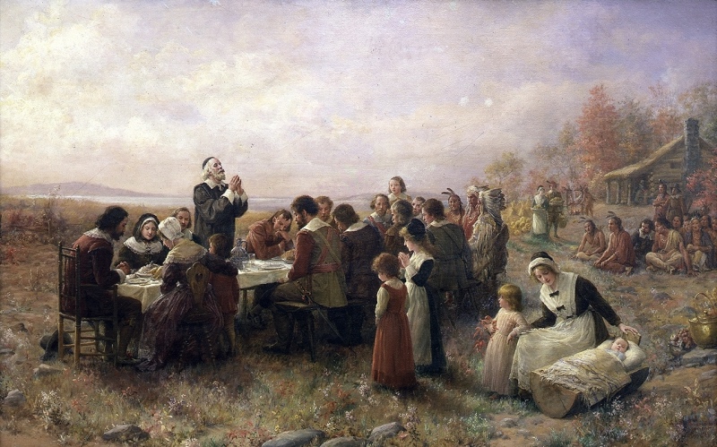 The First Thanksgiving Brownscombe