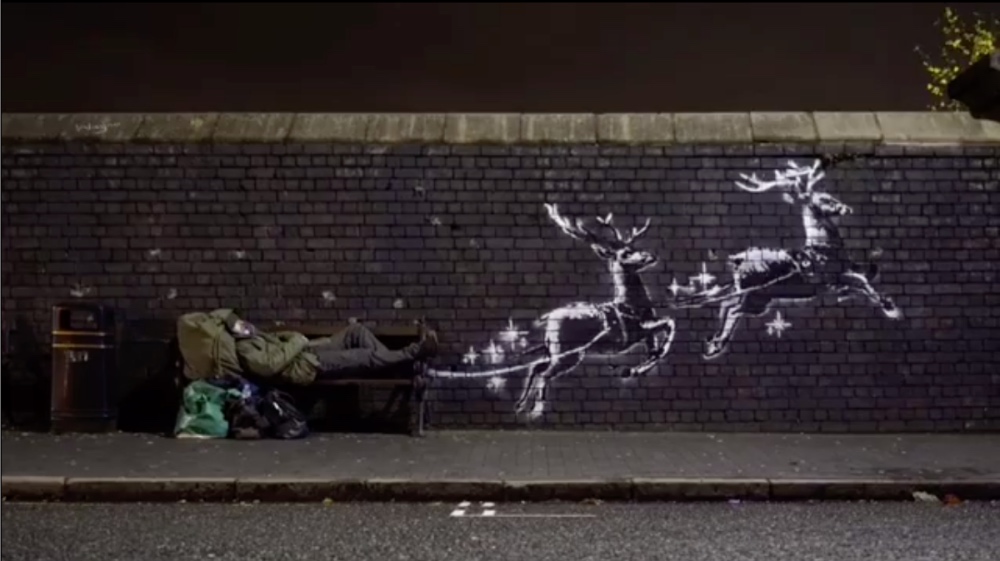 Banksy reindeer