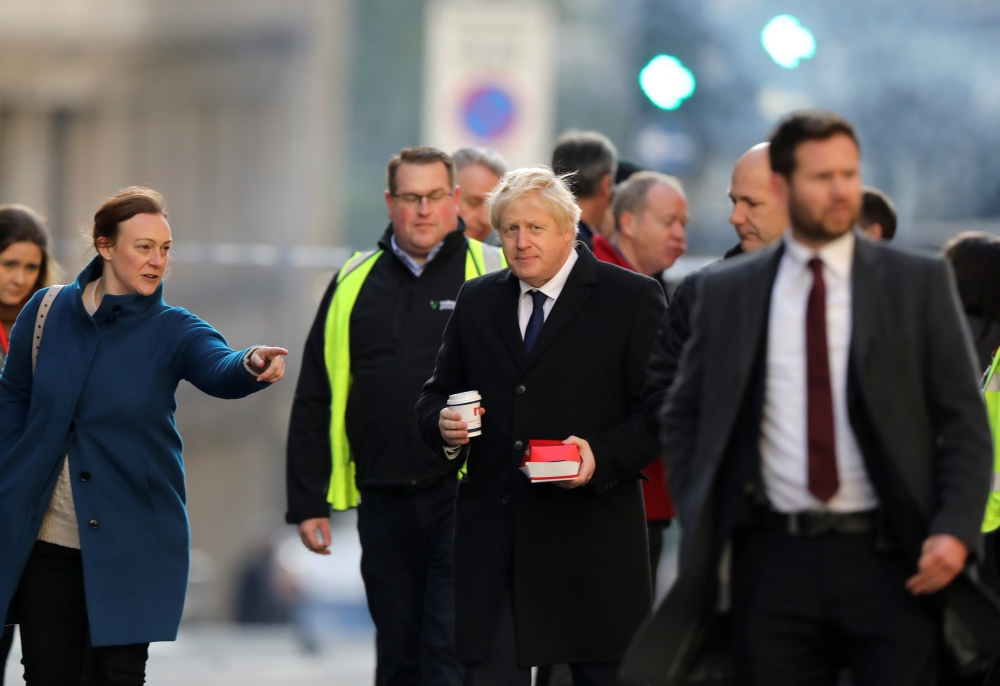 Boris Johnson at London Bridge