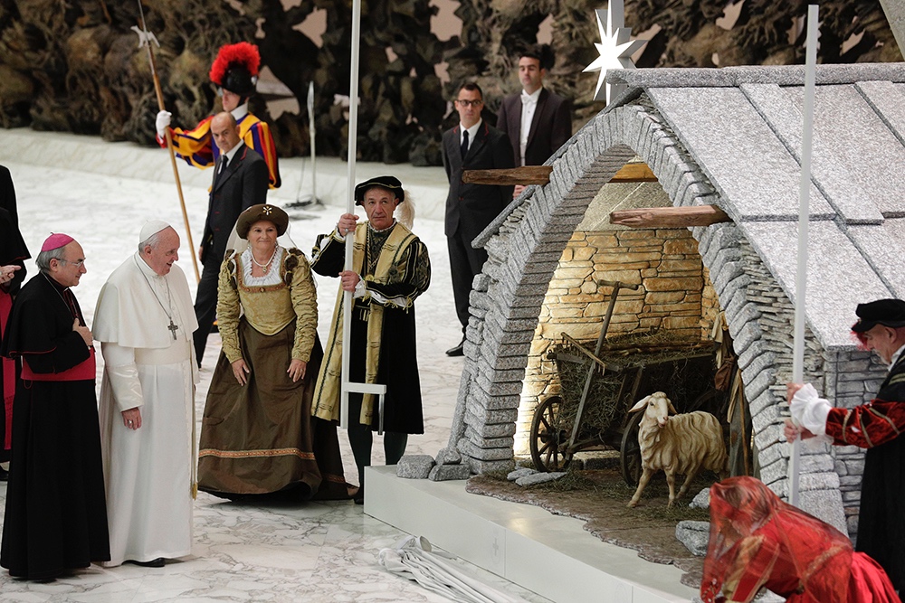 Vatican Christmas scene