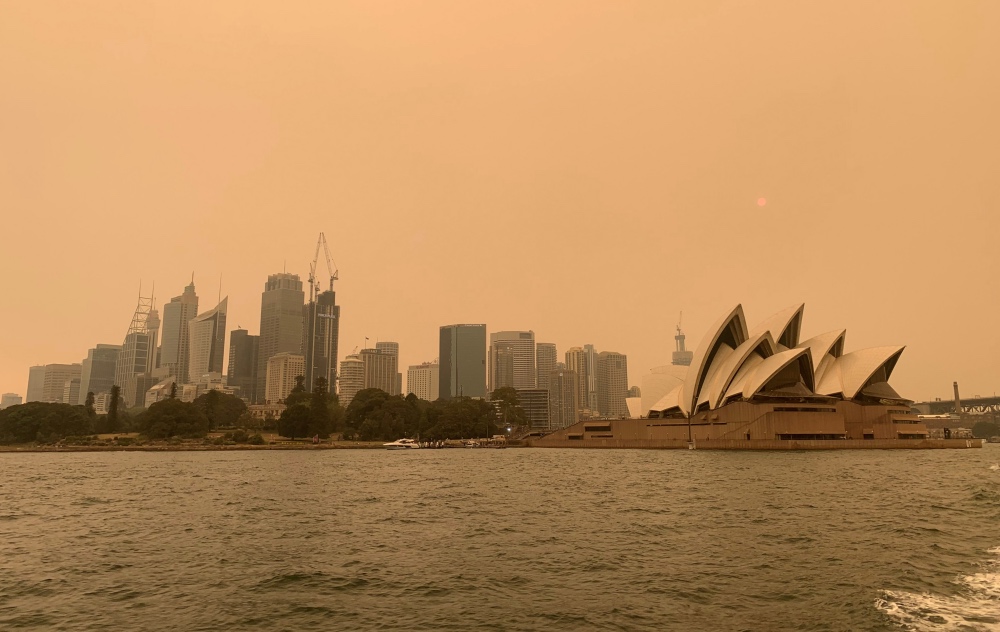 Australian bushfires Sydney smokehaze