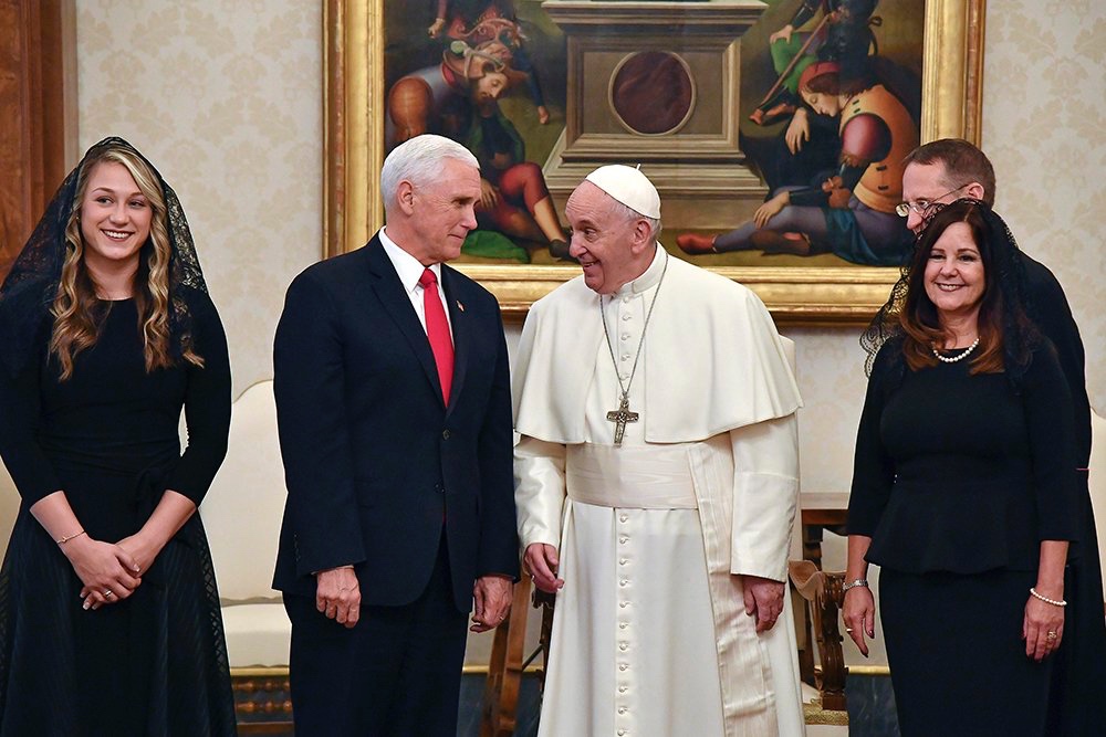 Mike Pence and Pope Francis