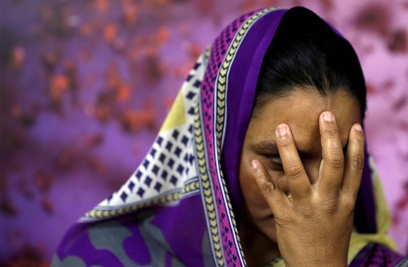 Trafficking survivor in India