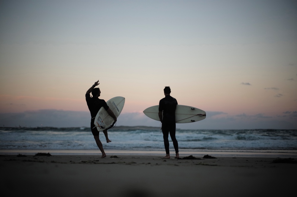 Australia surfers waiting for a wave