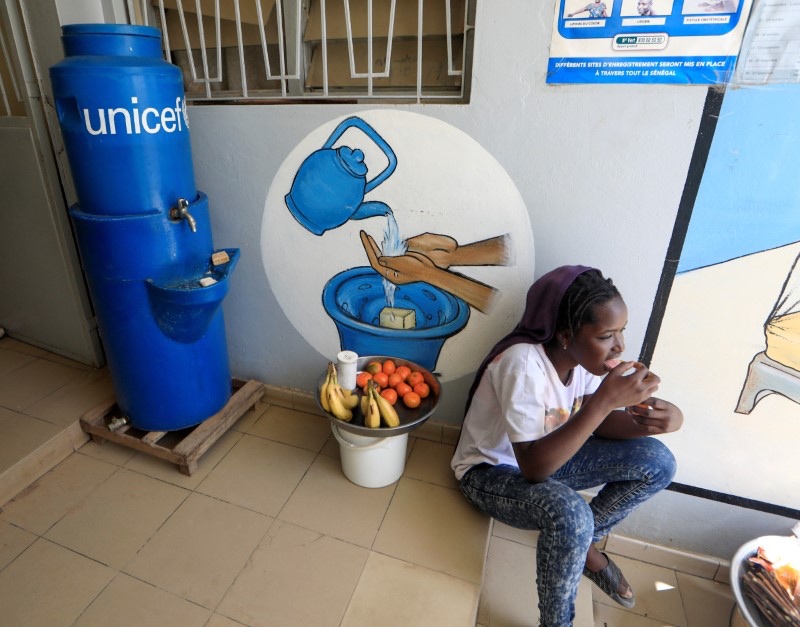 Coronavirus Senegal handwashing station