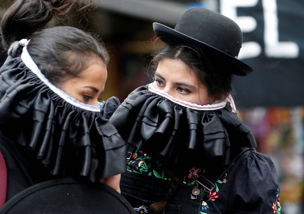 Bolivia Indigenous girls protest