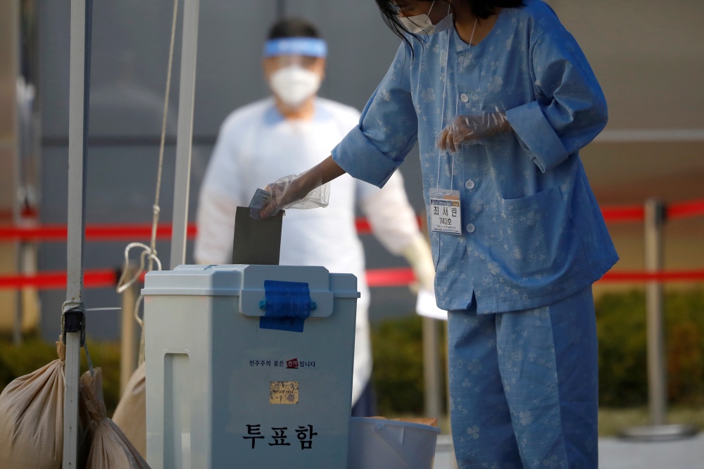 Coronavirus South Korea election