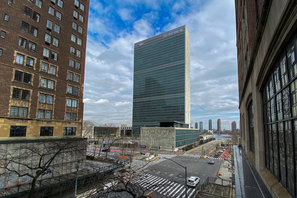 Coronavirus UN headquarters in New York