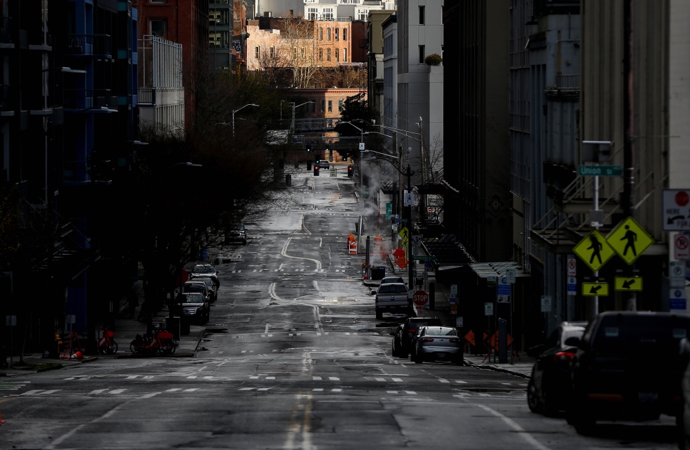 Empty street in Seattle