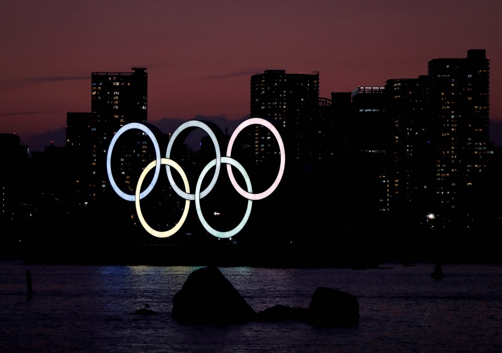Tokyo Odaiba Olympic rings