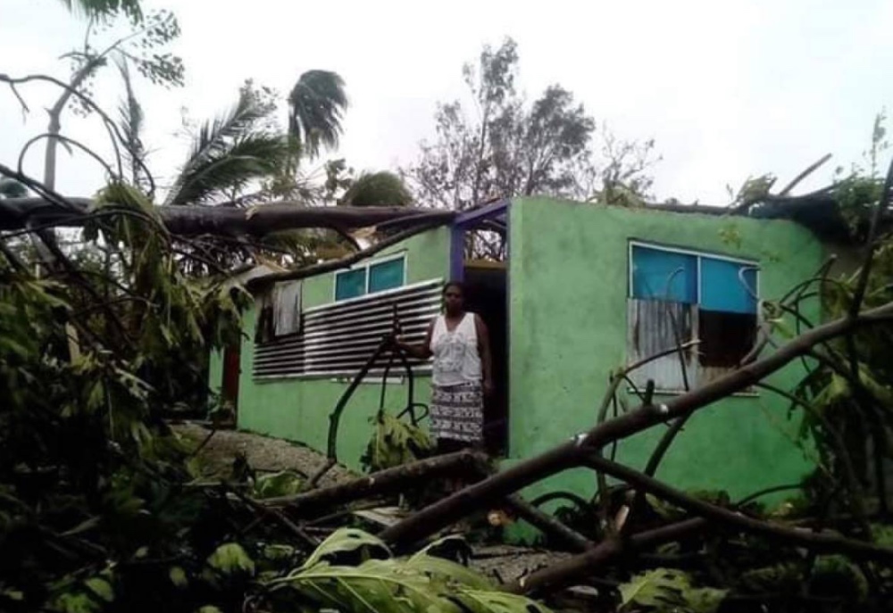 Vanuatu Damage to a house