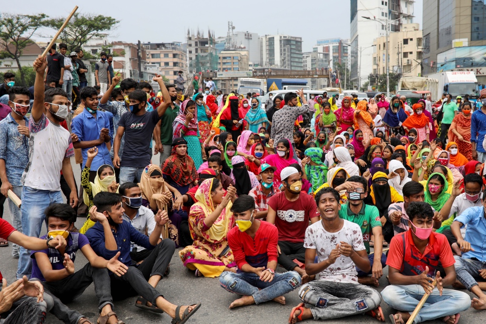 Garment workers Bangladesh protest