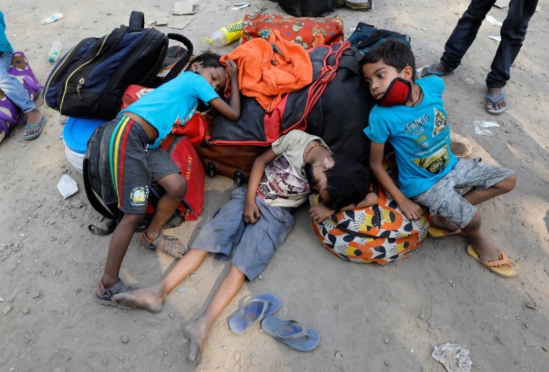 Coronavirus India migrant worker children