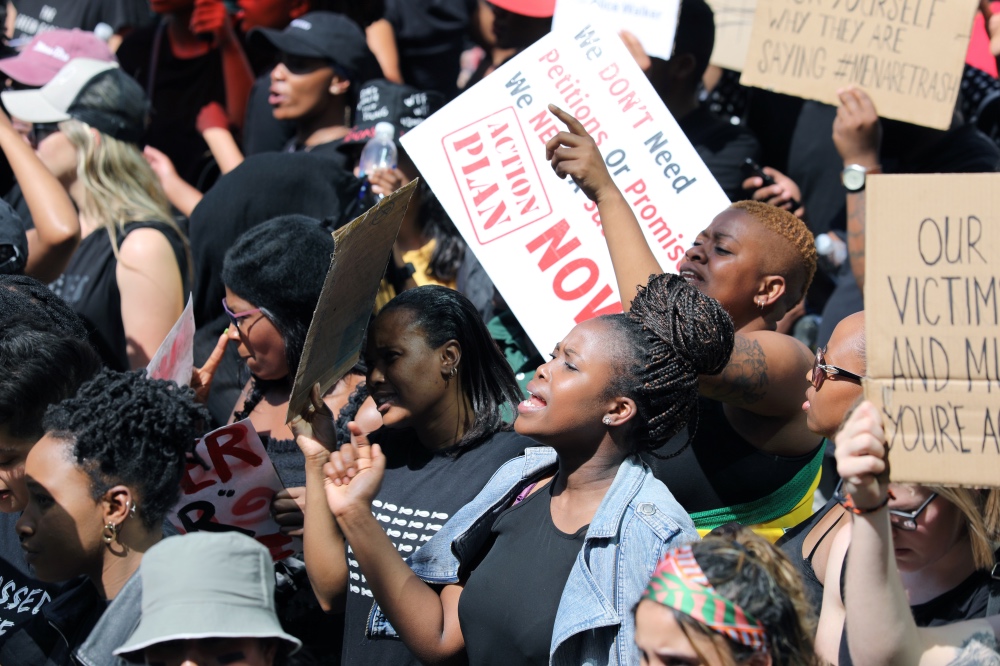 South Africa women protests