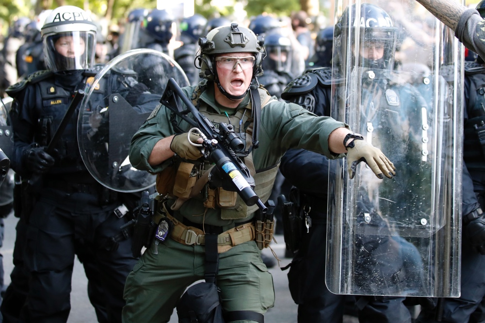 US police George Floyd protests