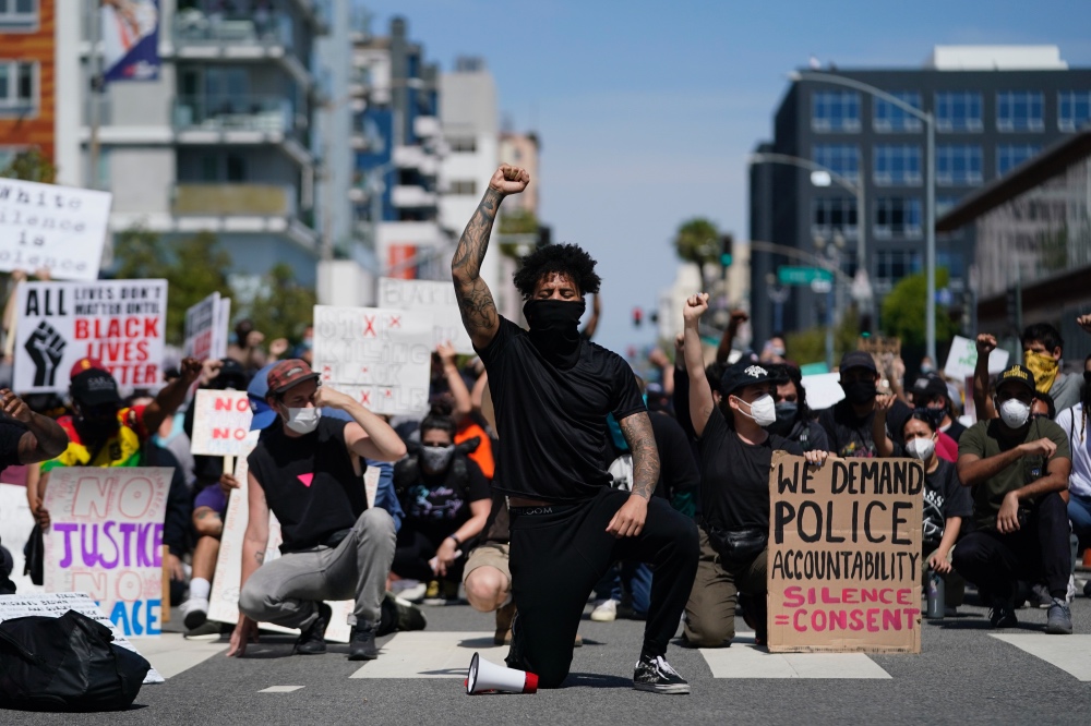 US protests Long Beach