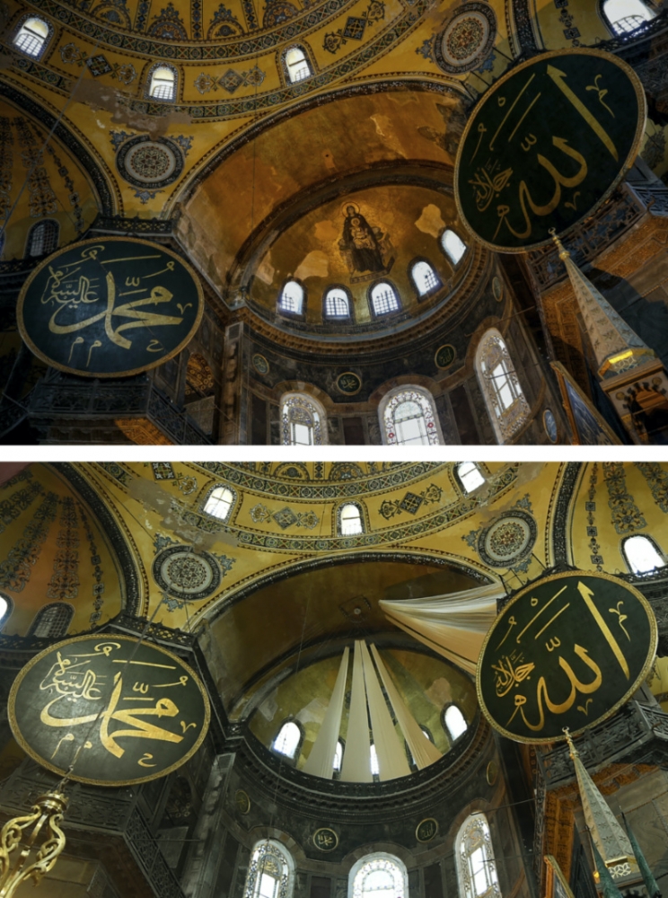 Hagia Sophia reopening covered Christian art